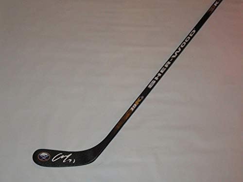 Casey Mittelstadt potpisao sherwood hokej štap bivola sablja autogramirani - autogramirani NHL