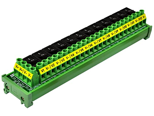 DIN šina za nosač 12 kanala Rocker Switch DC modul za distribuciju električne energije