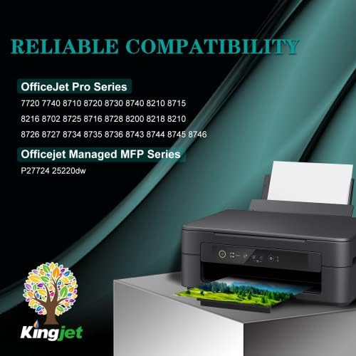 KingJet kompatibilan za HP 952XL spremnik za mastilo za kombinirani paket za HP 952 XL 952XL rad sa OfficeJet