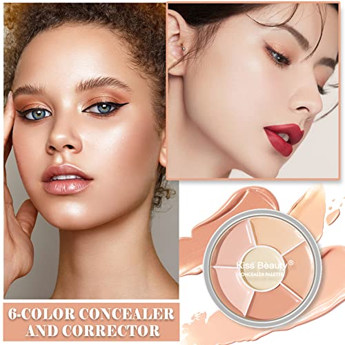 6 boja Corrector Palette boja korektivna krema za konturu korektor makeup Palette za zrelu kožu ispod