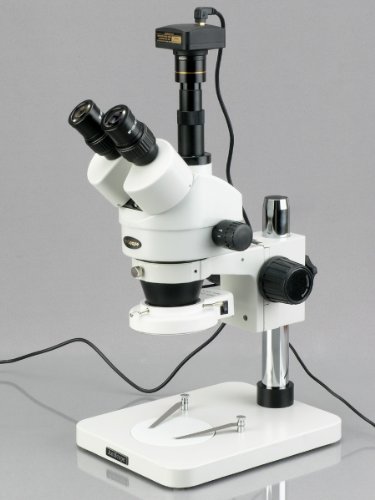 AmScope 7X - 45x Površinska inspekcija 144-LED Zoom Stereo mikroskop + 14MP digitalna kamera