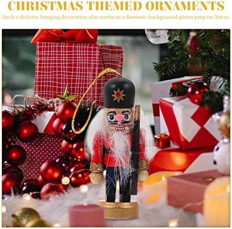 PRETYZOOM Mini Božić Nutcracker Ornament: Orašari visi ornament figure Božić Mini drveni kralj