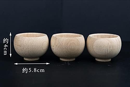 Welliestr 2pcs slatka japanski stil igle za igle za drvo baza pod bazom Mini drvena zdjelica za diiy
