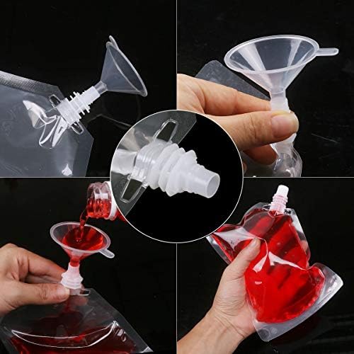 20 komada plastične tikvice za višekratnu upotrebu alkohol piće sok vrećice sa izlivom sakrivene