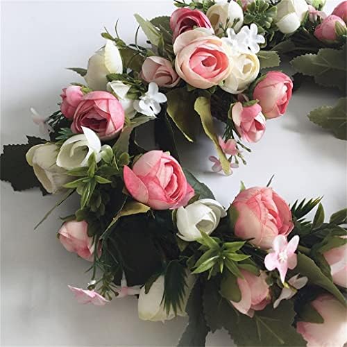 Yllwh vijenac za ružin u obliku boce vjenčani kućni ukras za ukrašavanje vrata od svilene platneni cvijet