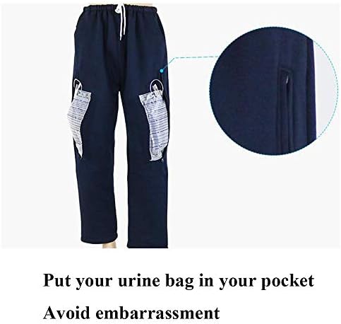 Pantalone za negu Gaofan Incontinence s dvostrukim džepovima, mokraćom katetrom sestrincima za