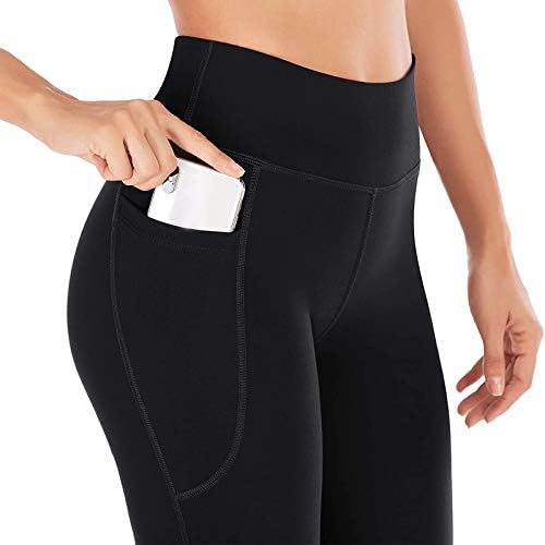 Rydcot joga hlače Žene Flare sa džepovima Visoki struk V Crossover Bootcut Yoga Hlače vježbajte Ležerne ljetne