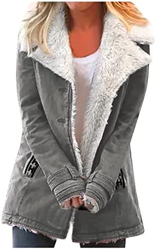 Fragarn ženske jakne za žene, ženska casual moda labav solid u boji plus plus kožnica džepna jakna