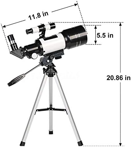 WHMMCO teleskop prijenosni astronomski refraktor teleskop s podesivim stativom za djecu za odrasle početnike