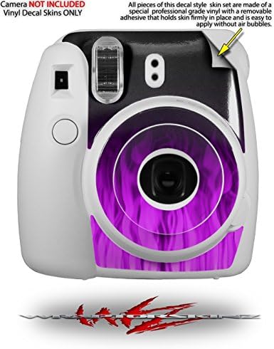 WraptorSkinz skin Decal Wrap kompatibilan sa Fujifilm Mini 8 kamerom Fire Purple