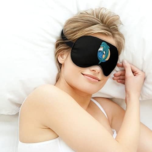 Morski dophin maska ​​za spavanje noćno pokrivanje za žene muškarci blokiraju svjetlo za avion