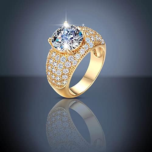 2023 Novi angažman okrugli rez Zirkoni Žene vjenčani prstenovi nakit prstenovi za ženski dječak prsten