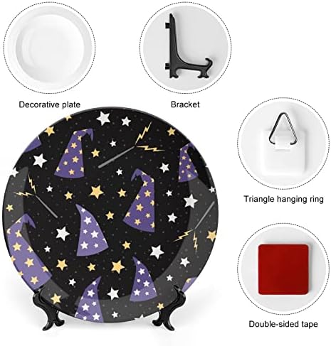 Zvjezdani čarobnjački čarobnjak HATS Funny Bone Kina Dekorativna ploča okrugla keramičke ploče