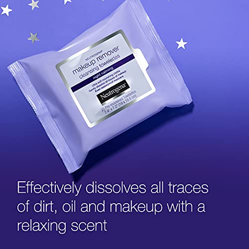 Neutrogena Noćno umirujuće sredstvo za uklanjanje šminke maramice za lice, jednokratne noćne ručnike