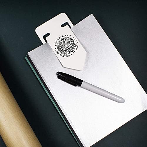 Azeeda 141mm 'kralj Charles Coronation Emblep' Grb Grev plastični papir