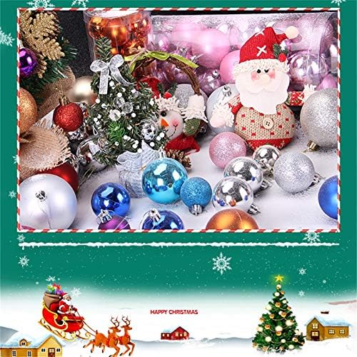 Shan-S 24pcs 30mm Christmas Bauble Shatter otporan sezonski dekor Viseći kućni zabavni ukras s