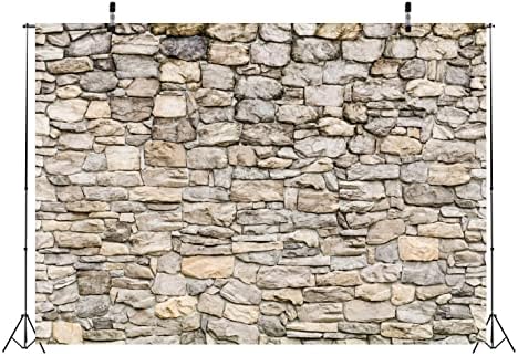 BELECO 12x8ft tkanina siva cigla kameni zid pozadina Kameno kamenje video konferencija pozadina Vintage kamena