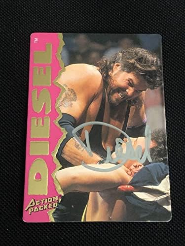 Diesel 1995 Akcijska pakovana WWF-a WWF potpisana autografažna kartica - autogramirane hrvanje fotografija