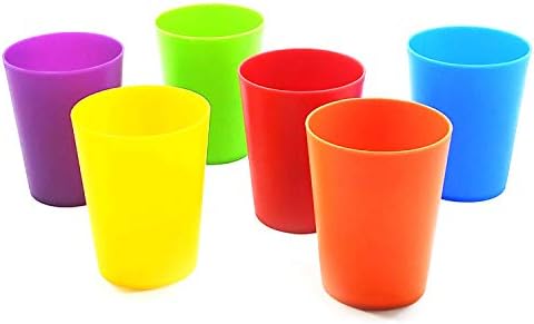 KOXIN-KARLU Unbreakable 18-unčne plastične čašice za zabavu čaše za ledeni čaj | Set od 12 višebojnih