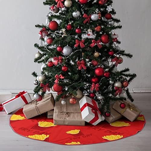 SRJ Dan smiješno pomfrit pun božićne suknje meko plišanje crveno prekriveno za Xmas party svečane ukrase