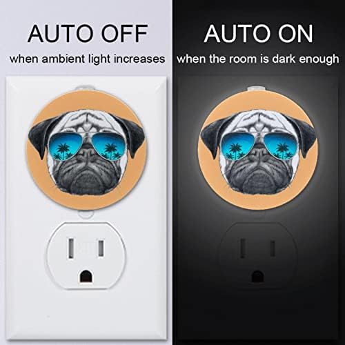 2 paketa Plug-in Nightlight LED noćno svjetlo sa senzorom sumraka do zore za dječiju sobu, rasadnik, kuhinju,