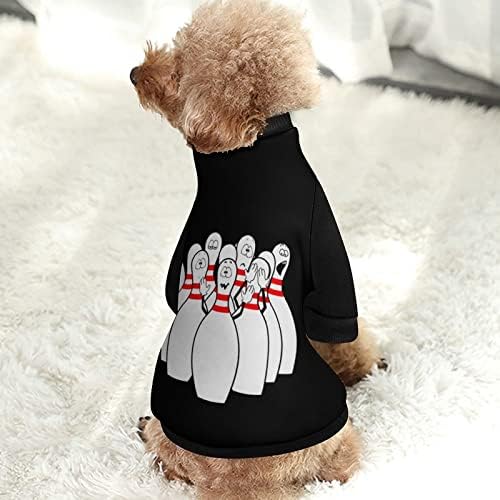 Šaljivo kuglanje smiješno lice Pet dukserice sa pulovernim puloverom za pse za pse mačka sa dizajnom
