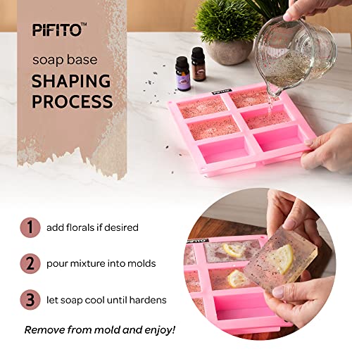 PIFITO GRAPEED ulje i sipajte bazu sapuna │ Premium prirodna glicerinska baza │ Luksuzni materijal za