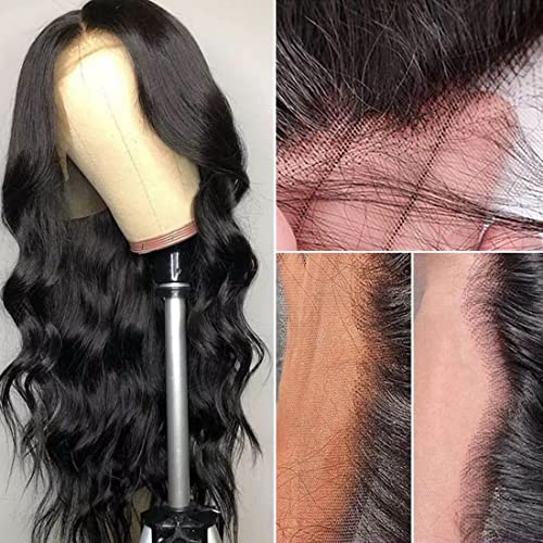 13x4 Body Wave Lace zatvaranje ljudske kose perike brazilske čipke prednje perike ljudska kosa za crne