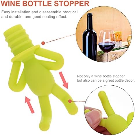 Doitool Martini Tumbler 7kom vino Glass Charms Tags Cartoon silikonsko vino staklo piće markeri