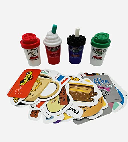 Central Perk Friends TV serija Set od 3 balzama za usne, Vanilla Latte, crna kafa i aromatizirana ledena kafa,