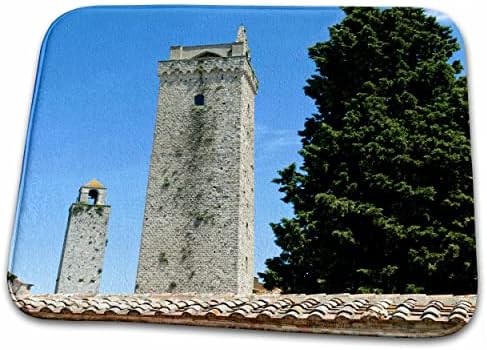 3drose toranj San Gimignano, sijena, Toskana, Italija - EU16... - Prostirke Za Kupatilo