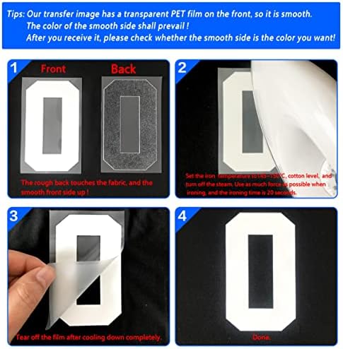 Generički 4 inčni željezo na slova brojevi za prijenos topline slova Papir DIY slova za odjeću Jersyes