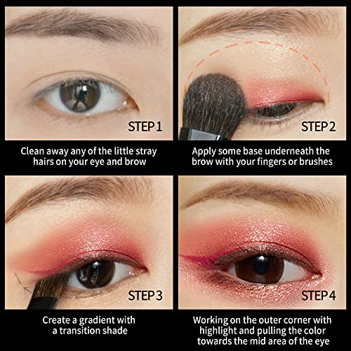FV Cosmetic Eyeshadow makeup Palette Multi-Dimensional Mattes Metallic High-Shine Quick-fusing Non-masni