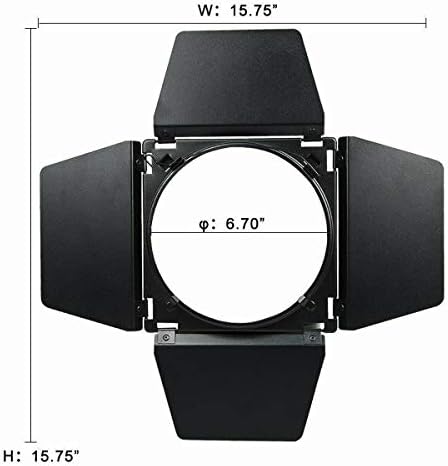 Godox BD-04 vrata sa saćenim rešetkama i 4 u boji Gel filtri Kompatibilni za Godox 7 Standardni reflektori