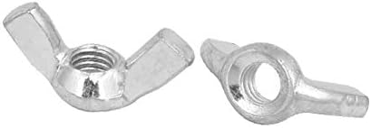 X - DREE 8mm ženski konac Metal leptir krilo Matica zakovica Silver Tone 5kom (8 mm rosca hembra metal mariposa