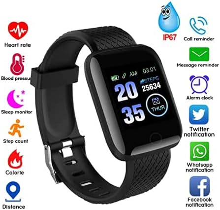 Smart Watch Fitness Tracker monitor za otkucaje srca Monitor Krv kisik monitor iOS i Android
