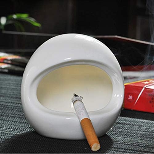 Shypt keramički prijenosni pepeljasti okrugli pušenje pepela za pepeo za cigarete kutija za cigarete Anti
