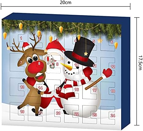 ZITIANY Božić Advent Kalendar 2021 za djecu odrasle 24 dana odbrojavanje kalendar sa 24 kom igračke nakit