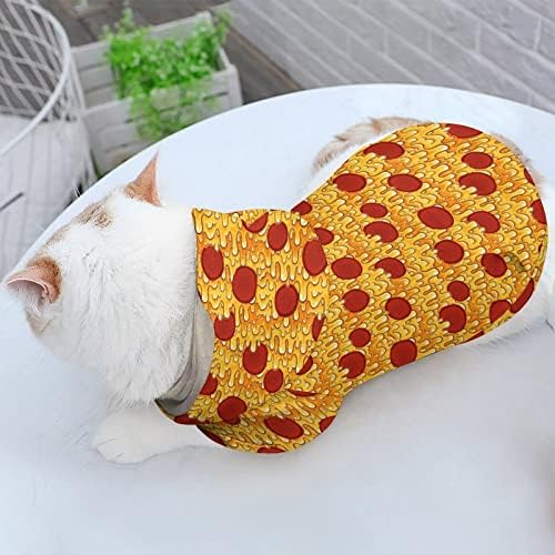 Pepperone pizza mačka jednodijelna košulja trendi kostim za pse sa poklopcem za kućne ljubimce