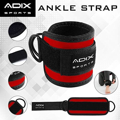 ADIX Sports-1 komad remen za gležanj za kablovske mašine podstavljena manžetna za teretanu za