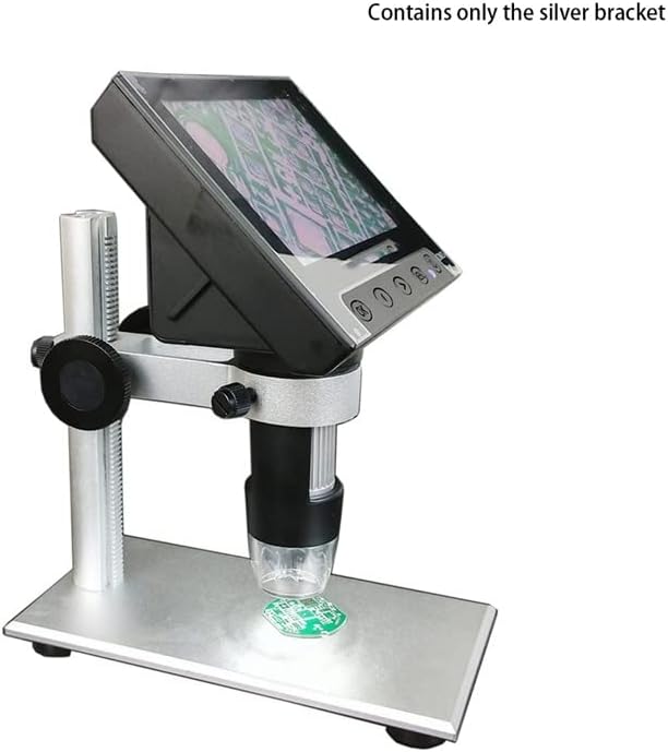 FGUIKZ Aluminijumska legura stalak Nosač nosača mikroskop nosač prijenosni USB digitalni elektronski