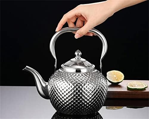 LDCHNH ručka za podizanje od nehrđajućeg čelika sa filtrom čaja u srebru ili zlato pogodno za indukcijsku