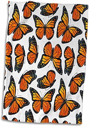 3Droza Janna Salak dizajnira leptire - narančasti monarh leptiri - ručnici