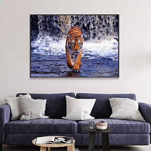 Wildlife životinje Tiger River Wall Art platnene Slike posteri i grafike životinje Wall Art slike dnevna soba
