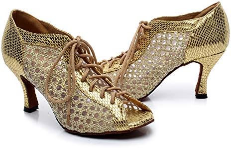 Hiposeus ženske čipke up latino plesne cipele za ballroom Party Dance Plesni prakse performanse čizme,