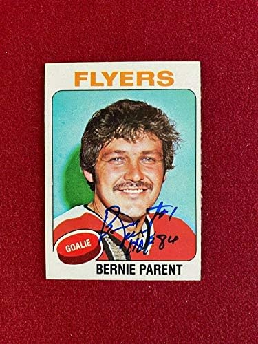 1975, Bernie Roditelj, autogramirani letaci Ins trgovačkih kartica - hokej na hokej sa autogramiranim karticama