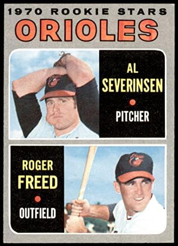 TOPPS 1970. 477 Orioles Rookies Al Severinsen / Roger oslobođen Baltimore Orioles ex Orioles