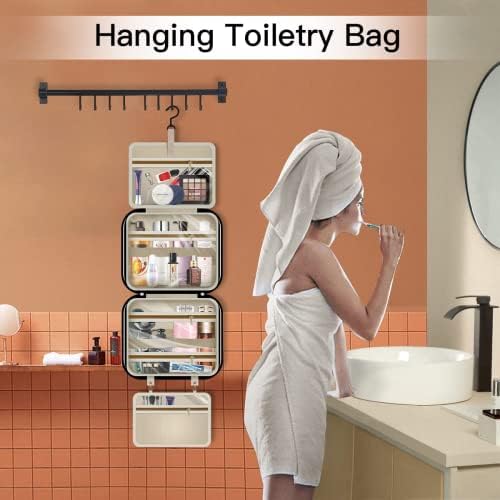 Toaletska torba za toalet, vodootporna kozmetička torba, putni pribor za žene, organizator kupaonice,