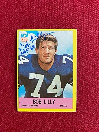 1967., Bob Lilly, autogramirani kauboji Philadelphia - NFL autogramene fudbalske karte