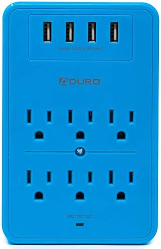 Aduro zaštita od prenapona 6 utičnica stanica za napajanje sa USB adapterom za proširenje sa više utičnica
